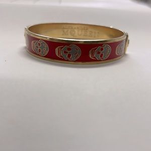 Alexander McQueen
Small Enamel Skull Bangle, Red